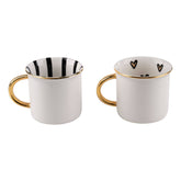 Gold Mr. & Mrs. Mug Set